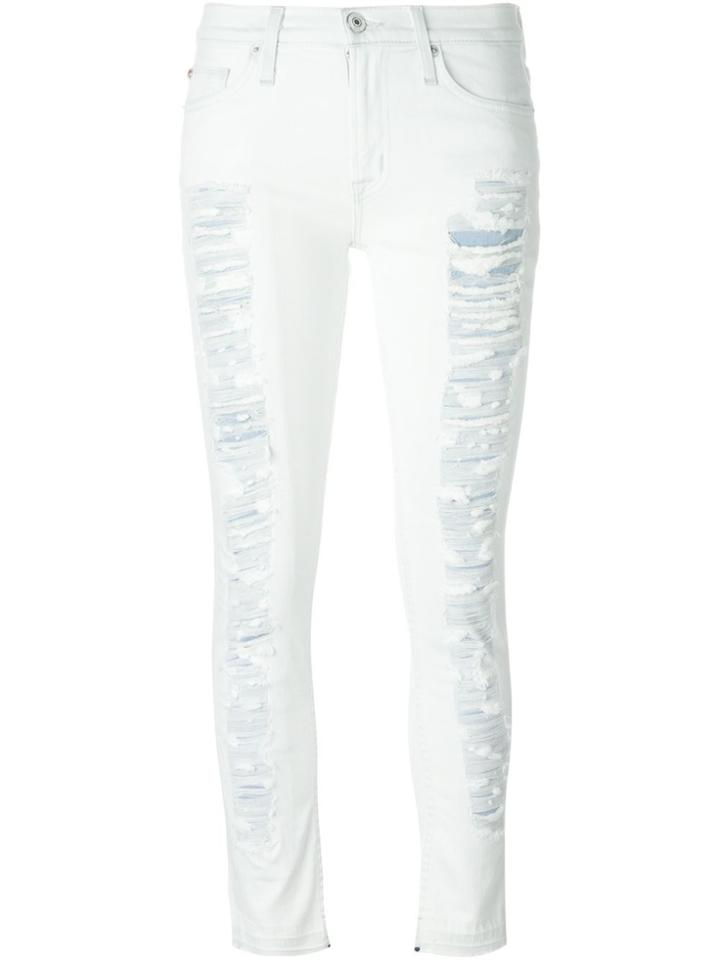Hudson Destroyed Bleached Jeans - White