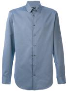 Giorgio Armani Micro Pattern Shirt - Blue