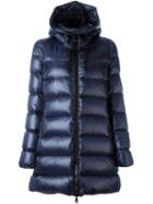 Moncler 'suyen' Padded Coat, Women's, Size: 5, Blue, Polyamide/feather Down