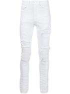 Amiri Mx1 Jeans, Men's, Size: 36, White, Cotton/leather/spandex/elastane