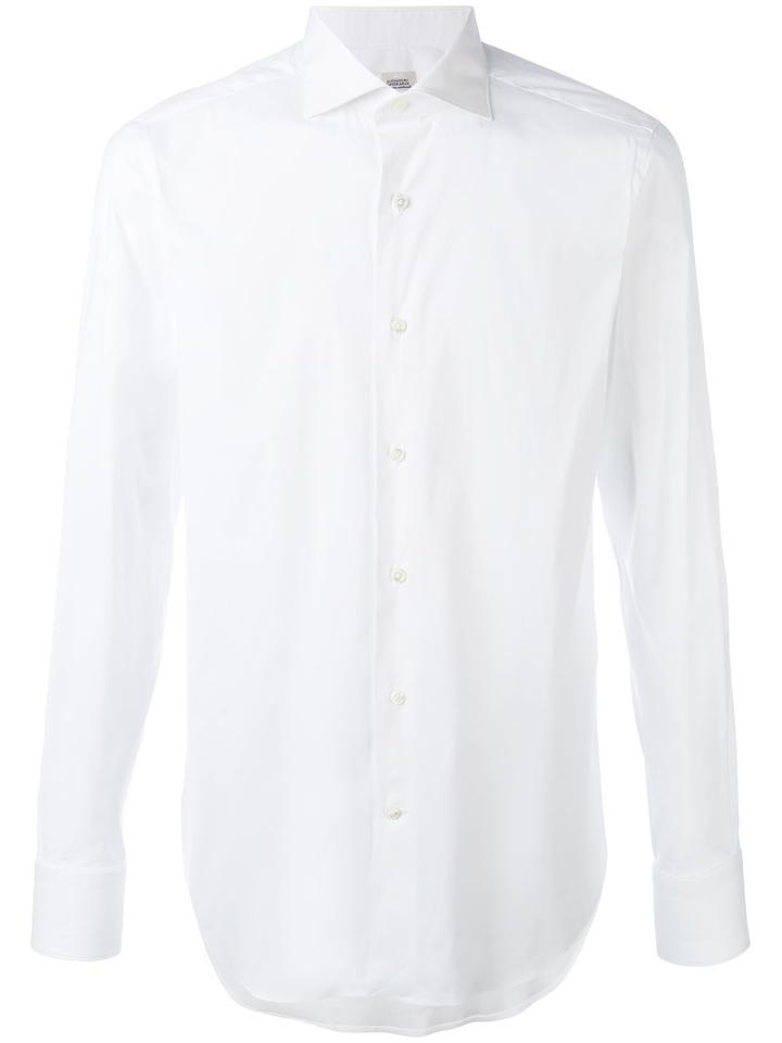 Alessandro Gherardi - Classic Slim Shirt - Men - Cotton/polyamide/spandex/elastane - 41, White, Cotton/polyamide/spandex/elastane