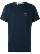 Bleu De Paname Round Neck T-shirt, Men's, Size: S, Blue, Cotton