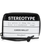 Maison Margiela Small Stereotype Print Wallet - Black
