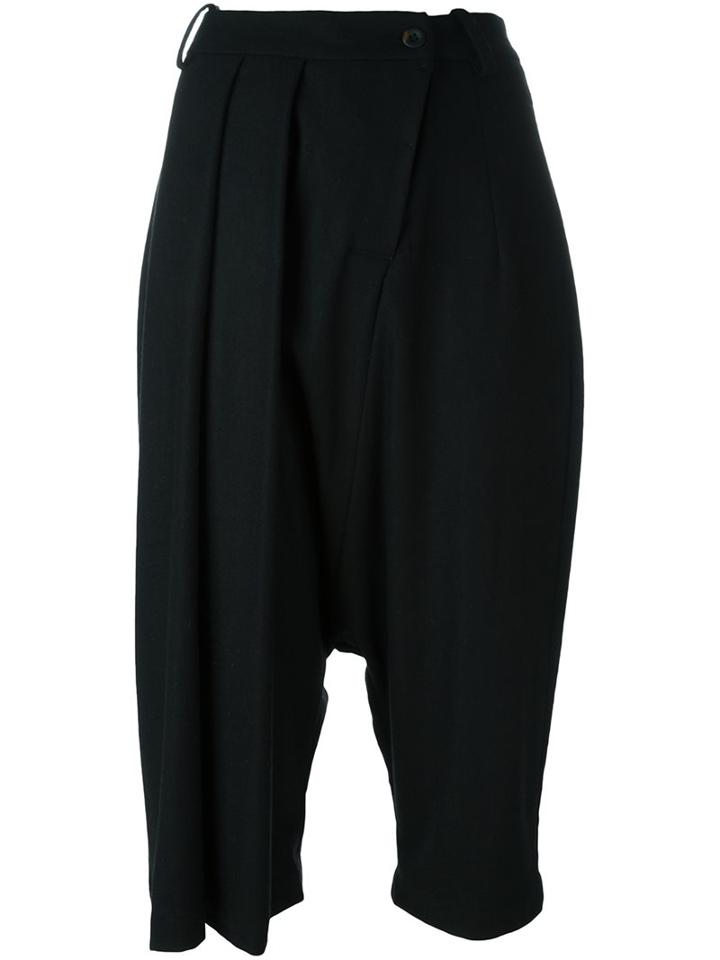 Lost & Found Ria Dunn Pleated Front Trousers, Women's, Size: Medium, Black, Acrylic/polyamide/polyester/wool