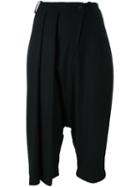 Lost & Found Ria Dunn Pleated Front Trousers, Women's, Size: Medium, Black, Acrylic/polyamide/polyester/wool