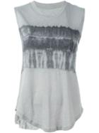 Raquel Allegra Tie Dye Print Detail Tank Top