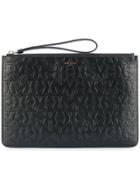 Givenchy Star Embossed Clutch - Black