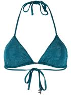 Fisico Rhinestone Bikini Top - Green