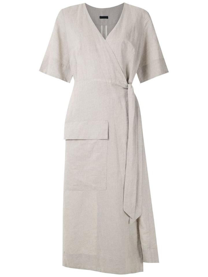Osklen Vestido Wrap Natural Rustic - Grey