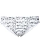 Ea7 Emporio Armani Monogram Swim Briefs - White