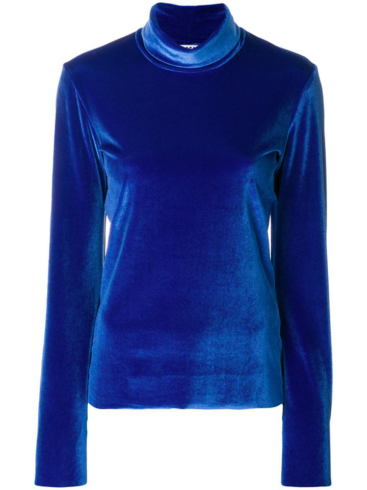 Msgm Turtleneck Blouse - Blue