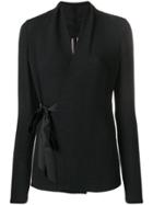 Rick Owens Wrap-around Blouse - Black