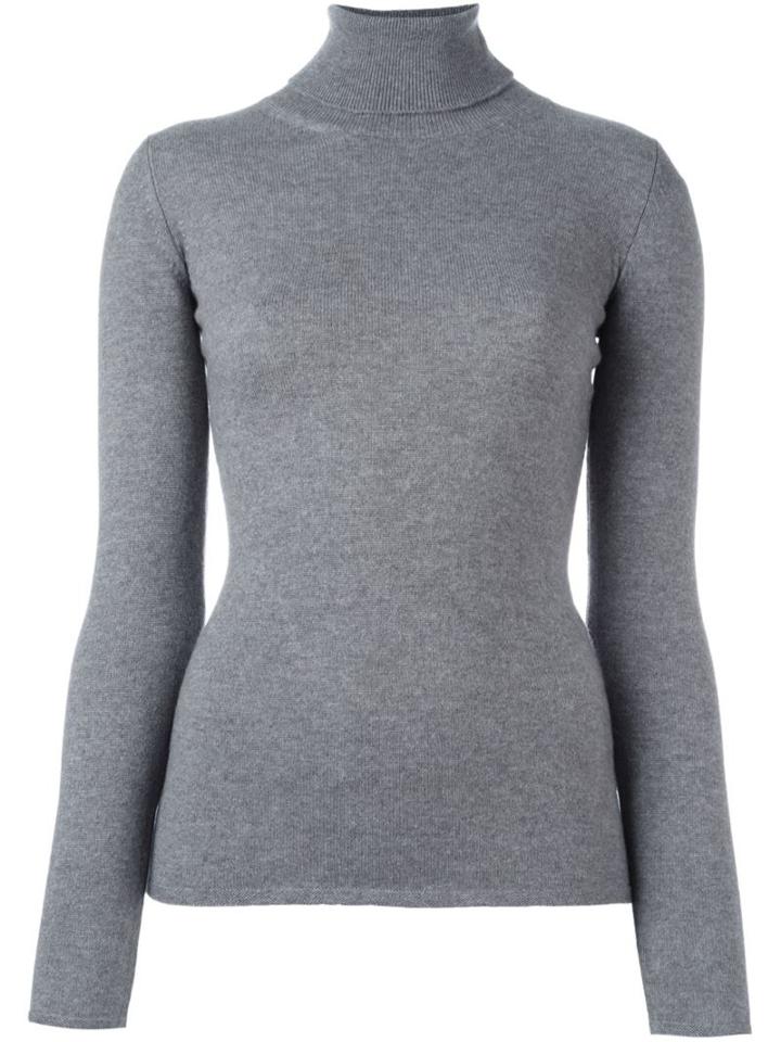 Fashion Clinic Roll Neck Jumper, Women's, Size: 42, Grey, Cashmere