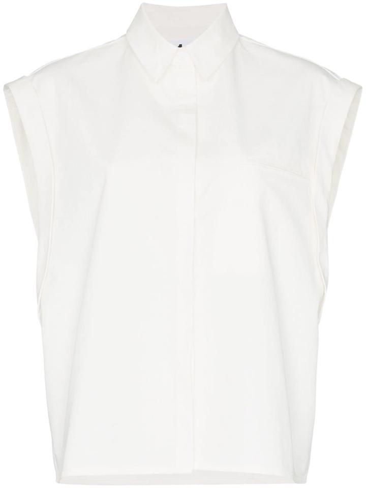 Ten Pieces Tenxrude Clrd Svls Shrt Crp - White