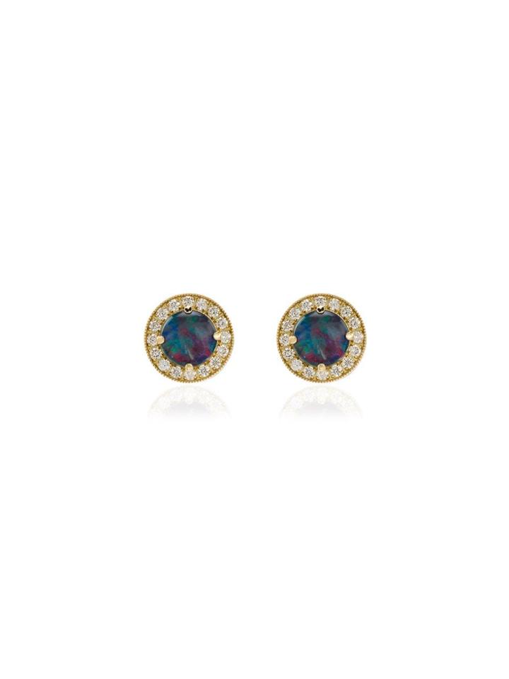Andrea Fohrman Kat Opal Stud Earrings - Gold