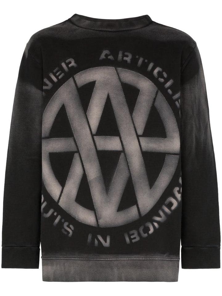 Vyner Articles Stencil Print Sweatshirt - Black