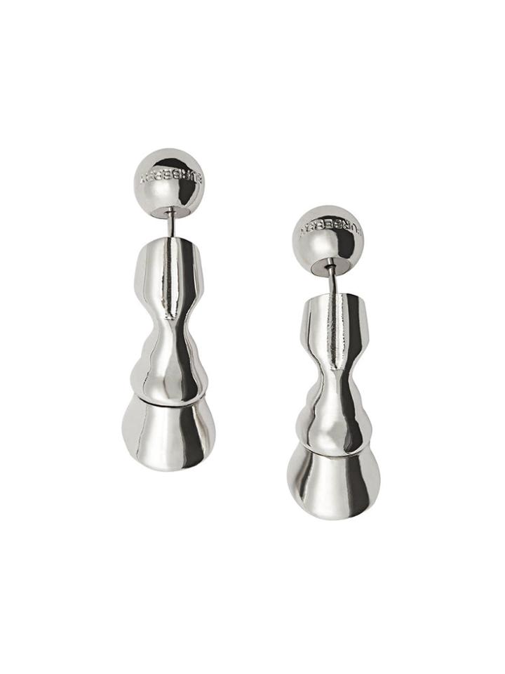 Burberry Hoof Earrings - Silver