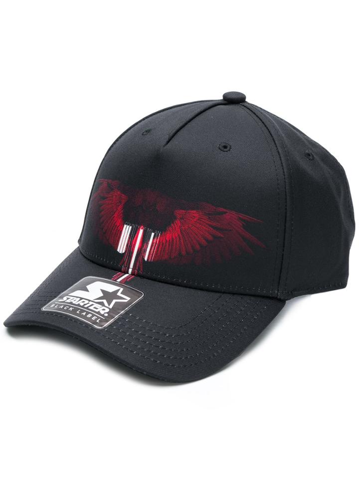 Marcelo Burlon County Of Milan Wings Barcode Cap - Black