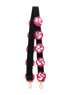 Prada Appliqué Floral Strap - Blue