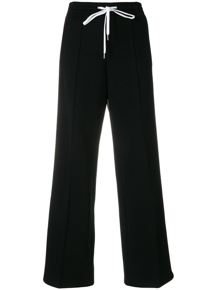 Miu Miu Side Stripe Tailored Joggers - Black