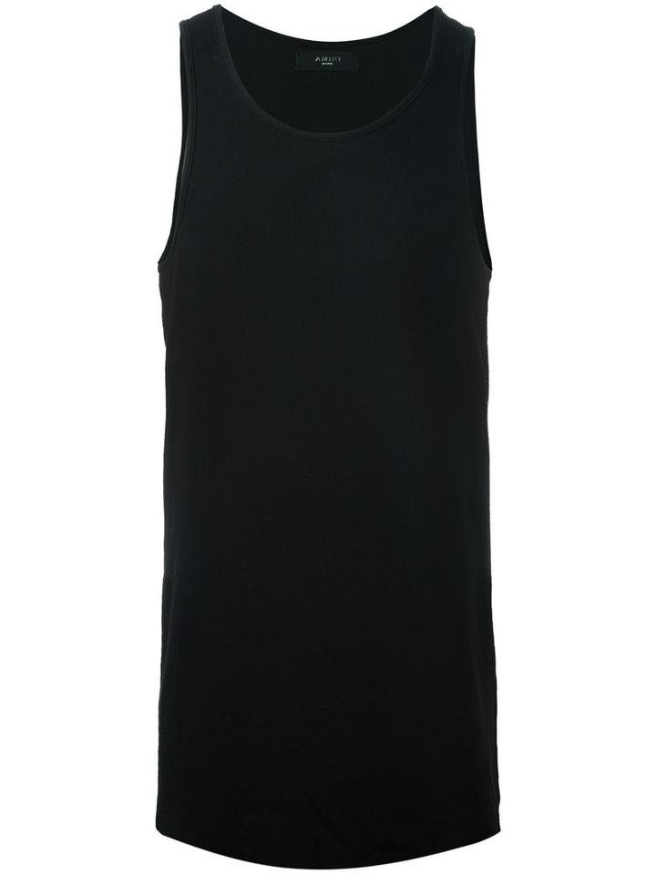 Amiri Ribbed Tank, Men's, Size: Medium, Black, Polyester/cotton/rayon