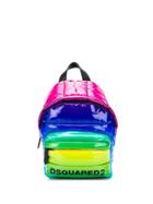 Dsquared2 Rainbow Quilted Backpack - Blue