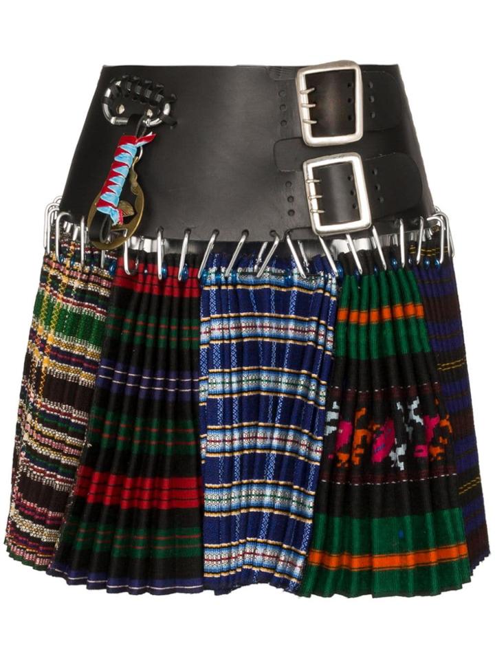 Chopova Lowena Multi-print Kilt Skirt - Multicolour