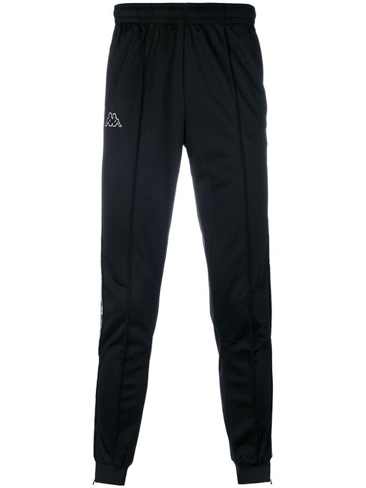 Kappa Side Stripe Track Pants - Black