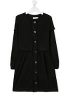 Andorine Teen Layered Shirt Dress - Black