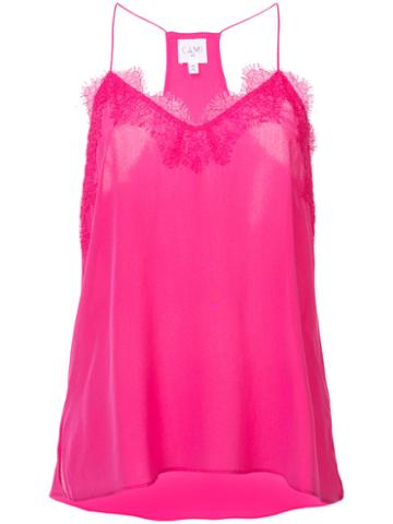 Cami - Lace Detail Cami - Women - Silk - Xs, Pink/purple, Silk