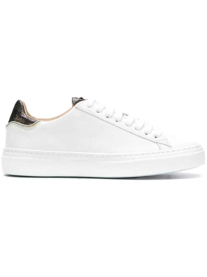 Fabiana Filippi Embellished Lace-up Sneakers - White