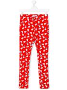 Little Marc Jacobs - Popcorn Print Trousers - Kids - Cotton/spandex/elastane - 14 Yrs, Red
