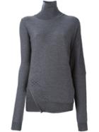 A.f.vandevorst 'tuxedo' Pullover, Women's, Size: 40, Grey, Virgin Wool