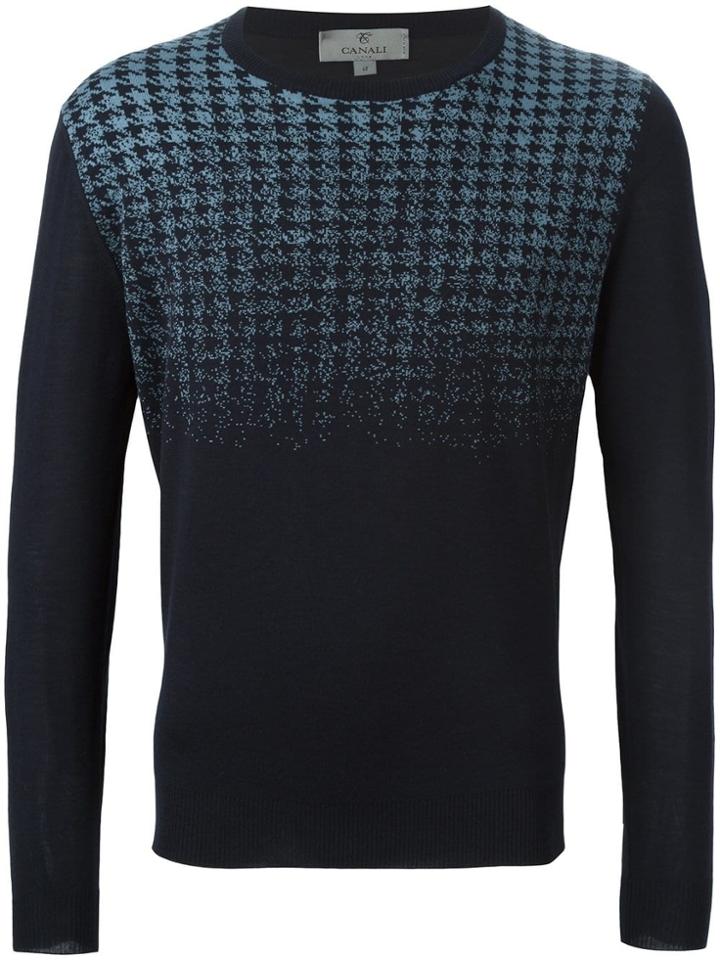 Canali Gradient Effect Jumper - Blue