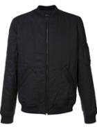 A.p.c. Padded Bomber Jacket, Men's, Size: Medium, Black, Cotton/polyurethane