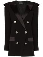 Balmain Balm Clrd Ls Jkt Blzr Lnglne 6 Btn W Shl - Black