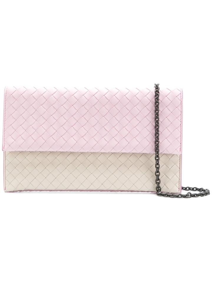 Bottega Veneta Intrecciato Chain Wallet - Nude & Neutrals