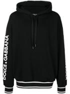 Dolce & Gabbana Logo Printed Hoodie - Black