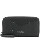 Calvin Klein Panelled Continental Wallet - Black