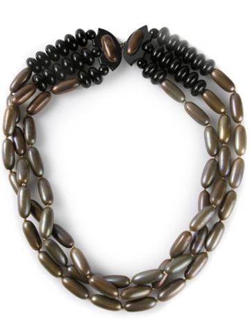 Yves Saint Laurent Vintage Triple Strand Necklace, Women's, Size: Large, Brown