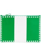 Valentino Rockstud Clutch Bag - Green