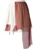 Area Di Barbara Bologna Net Overlay Apron Detail Skirt