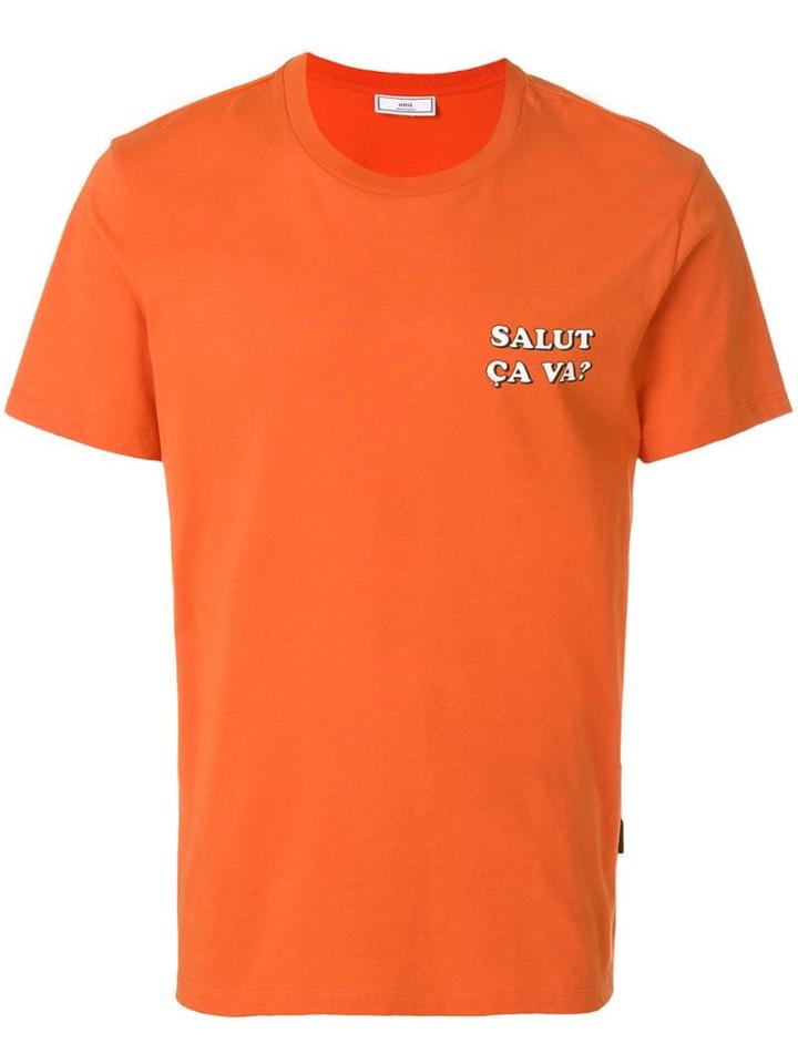 Ami Alexandre Mattiussi Salut Ca Va T-shirt - Orange
