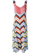 Kenzo Chevron Midi Dress - Multicolour