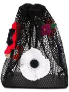 Christopher Kane Crochet Flower Mesh Backpack