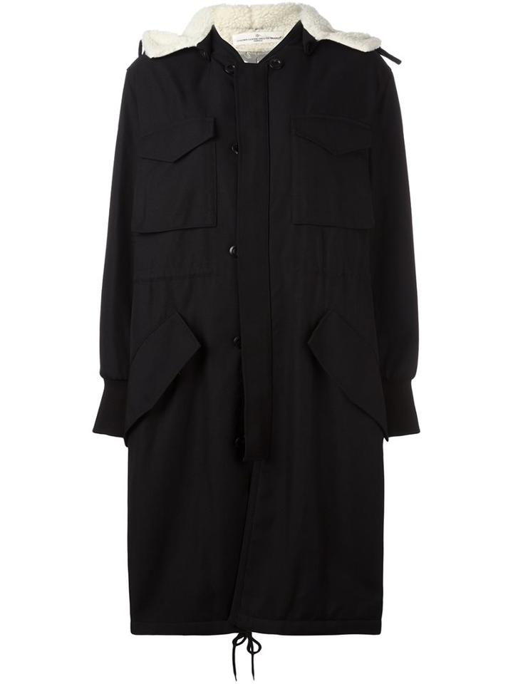 Golden Goose Deluxe Brand Hooded Coat, Women's, Size: Xs, Black, Acrylic/polyamide/polyester/cupro