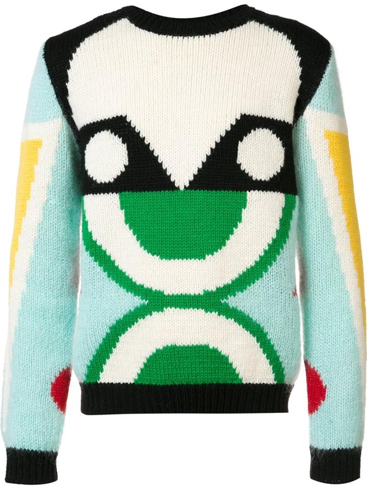 Walter Van Beirendonck Abstract Pattern Pullover, Men's, Size: Medium, Polyamide/mohair/wool