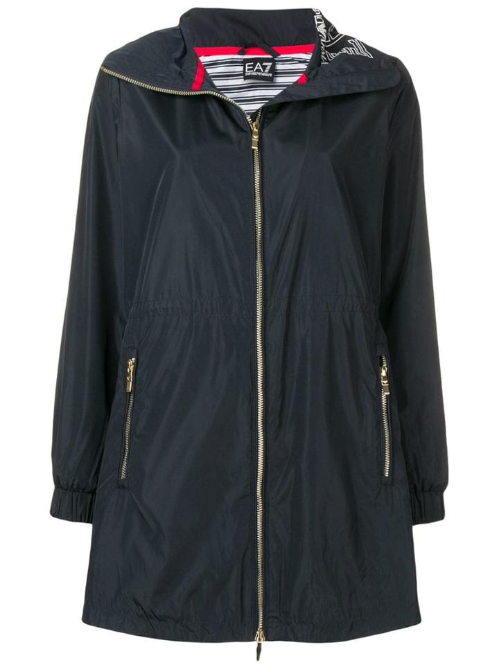 Ea7 Emporio Armani Classic Rain Coat - Blue