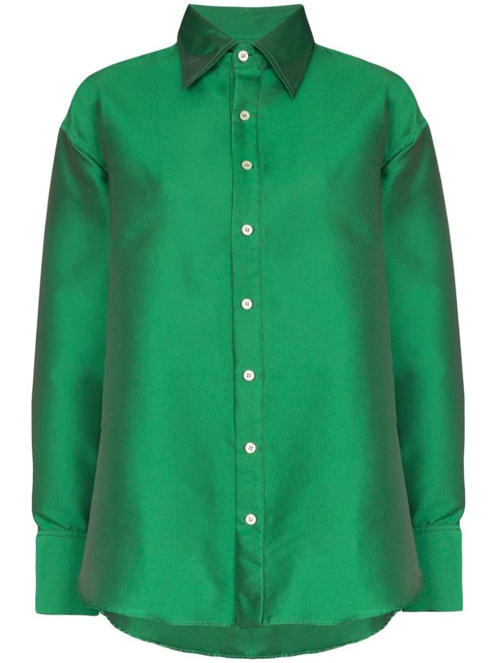 Matthew Adams Dolan Oversized Button-down Shirt - Green