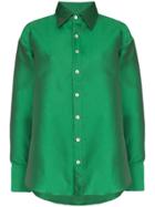 Matthew Adams Dolan Oversized Button-down Shirt - Green